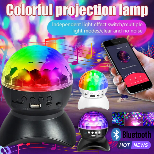 2023 Bocina Parlante Con Luces Inalambrico Con Bluetooth Bateria Recargable US