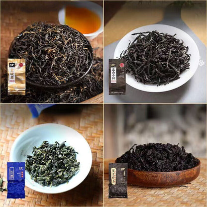 4Kinds Tea Wuyi Jinjunmei Lapsang Souchong TieGuanYin Green Tea Black Oolong Tea