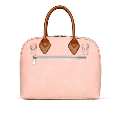 15.6“ Womens Girl Laptop Leather Bag Briefcase Work Bag Large Office Handbag