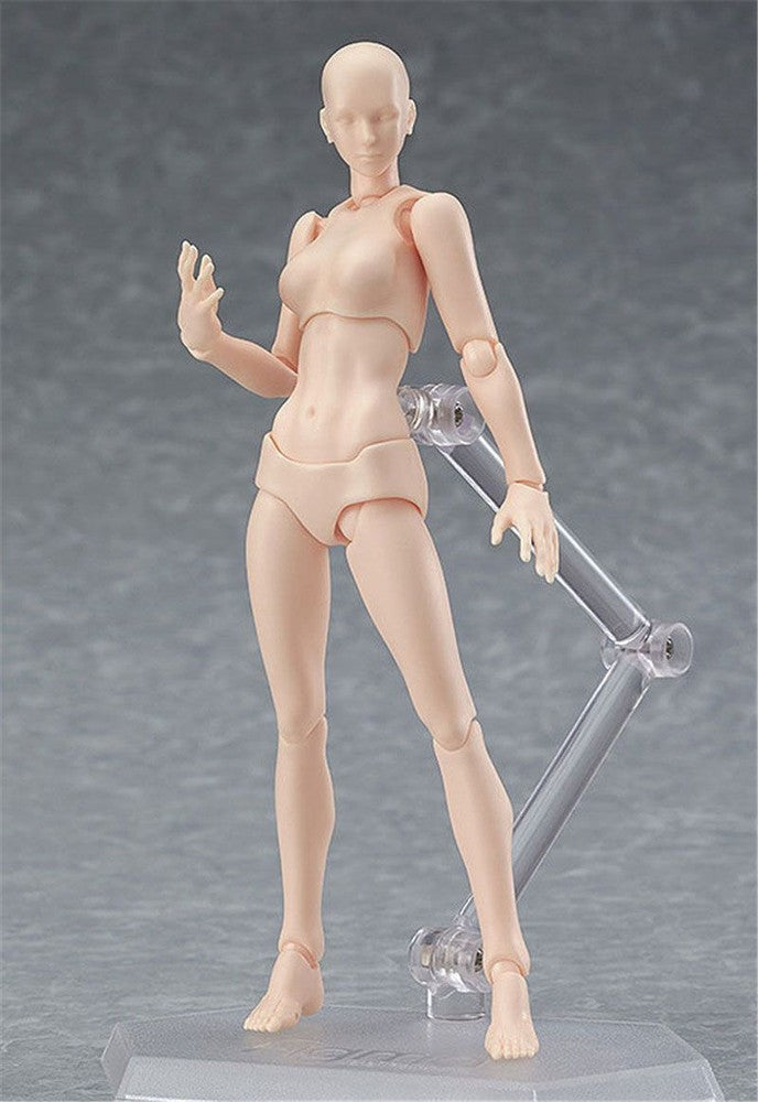 5.12" Artist Movable Male Female Joint Figure Body Models Mannequin Action Model