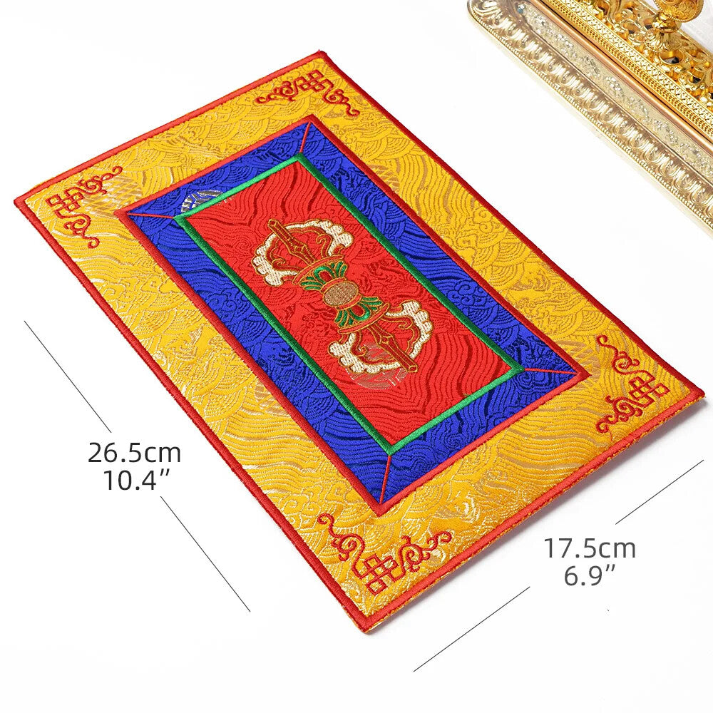 Table Mat Home Decoration Embroidery Tibetan Buddhist Tangka Woven Thermal