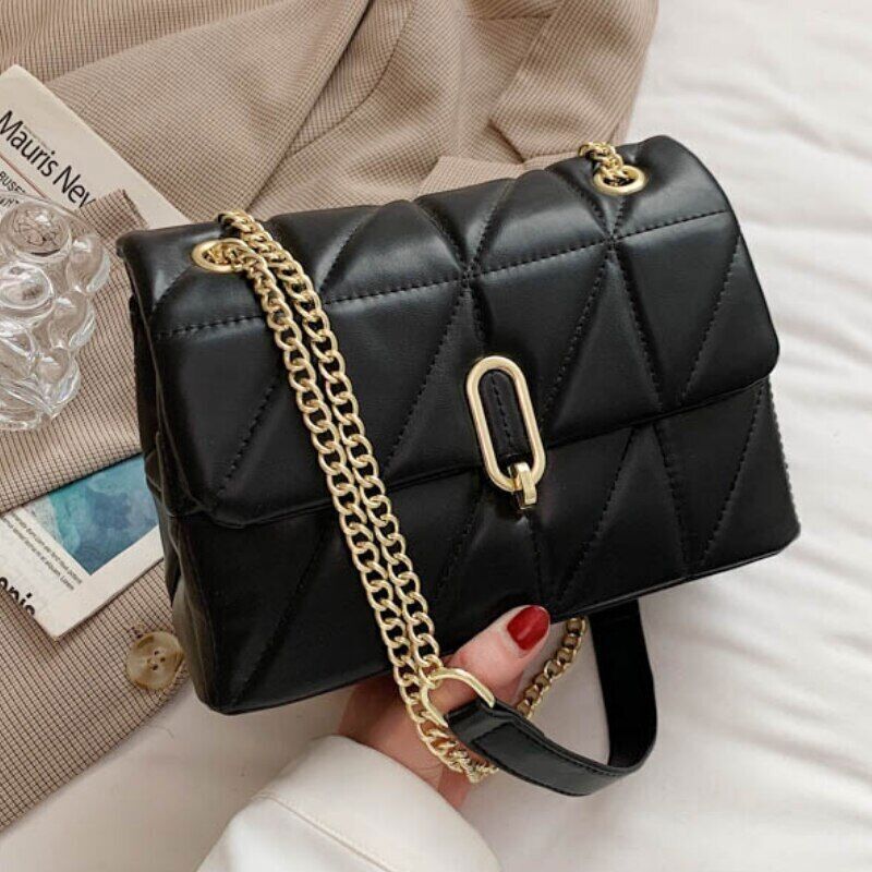 Shoulder Bag Women Leather Pu Quilted Bag Female Luxury Handbags Women Bags