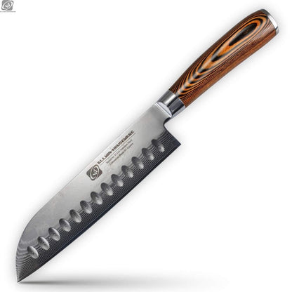 7 Inch Damascus Chef Knife Professional Japanese Asian Sharp Vg10 Steel 67 Layer
