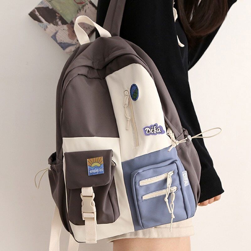 Women Backpack Nylon School Backpack Teenage Girls Ladies BagBackpack School