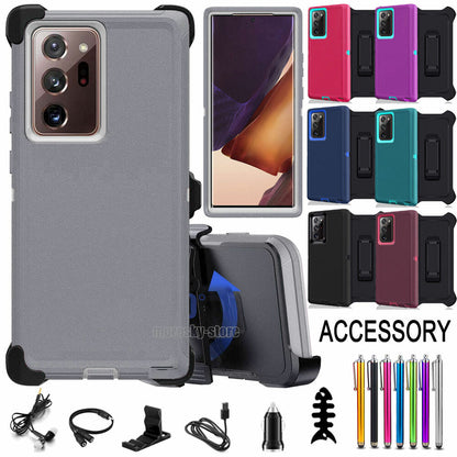 For Samsung Galaxy Note20 Ultra 5G Belt Holster Case Phone Cover + Accessories