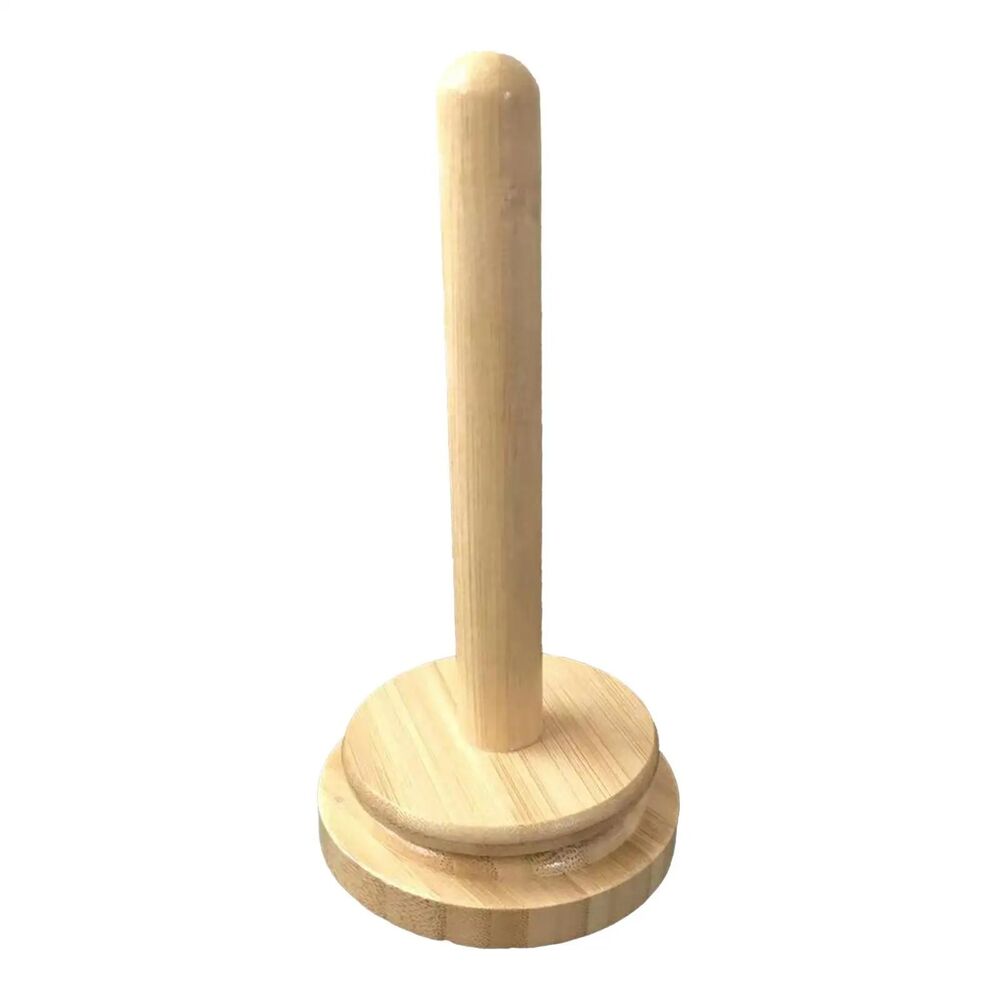 Yarn Ball Holder Wood Paper Towel Ribbon Knitting Organizer Accessory 18x10x10cm