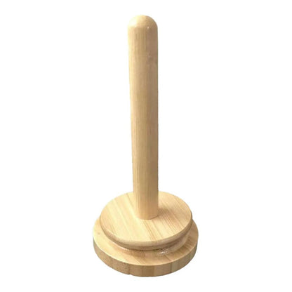 Yarn Ball Holder Wood Paper Towel Ribbon Knitting Organizer Accessory 18x10x10cm