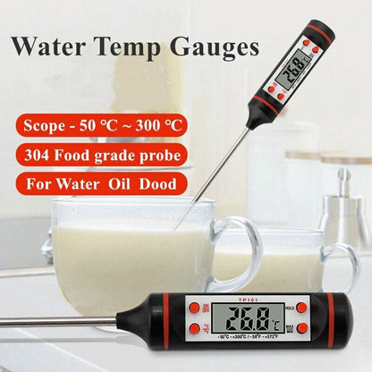 Handy Water Temp Gauges Food Thermometer Digital Display Temperature Sensors
