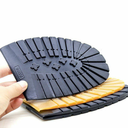 Men Shoe Soles Thick Non-Slip DIY Replacement Repair Rubber Outsoles 18.2x12.2cm