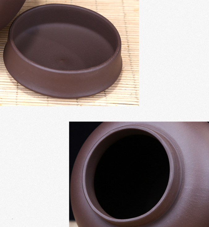 On Sales Sealed Canister For Loose Tea Real Yixing Zisha Purple Clay Tea Caddy