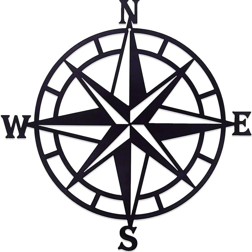 1pc, Compass Metal Wall Art, Room Decor, Home Decor, Scene Decor Wall decor