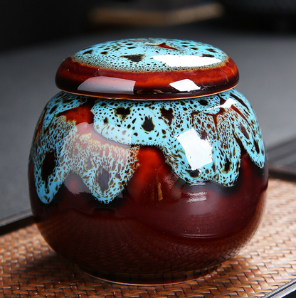 Tea pot ceramic sealed pot Kung Fu tea set storage pot