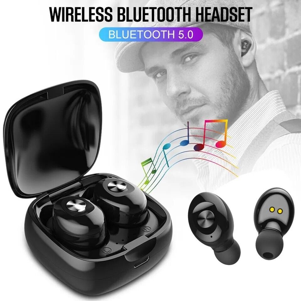Mini Bluetooth 5.0 Wireless Headset TWS Earphones Stereo Headphones Earbuds US