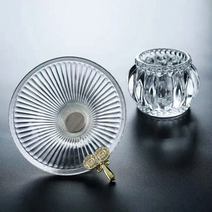 Tea Strainer Cup Thickened Glass Transparent Heat-Resistant Home Filter Infusers