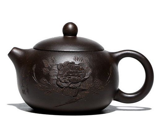 Chinese Yixing Zisha Clay Handmade Exquisite Teapot （牡丹西施 底款：王国望）