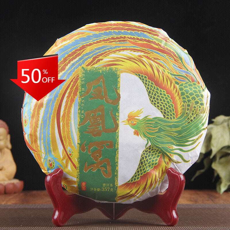 357g Pu-erh Tea Cha Tea Cake Yiwu Phoenix Nest Ancient Tree Pu-erh Green Tea
