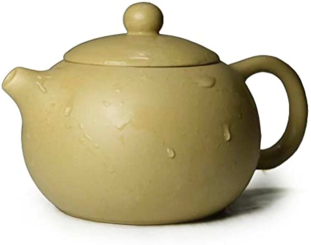 Yixing Zisha Clay Teapot 6.8oz Chinese Zisha Xishi Tea Pots Yellow Duan Mud