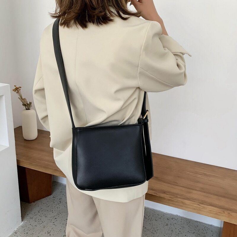 PU Leather Bucket Bags Women Crossbody Shoulder Bags Handbags Women's