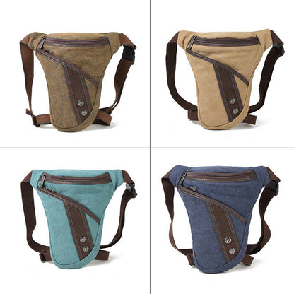 Thigh Fanny Pack Drop Bag Motorcycle Riding Shoulder Pouch Crossbody Leg Bag Men