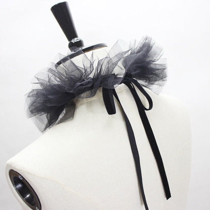 Elizabethan Lace Collar Tudor Retro RUFF COLLAR Victorian Steampunk Neck Collar