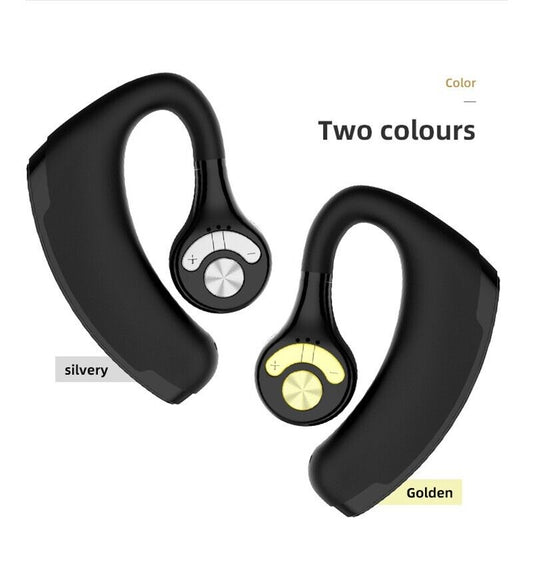 Bluetooth 5.0 Earpiece Driving Trucker Wireless Headset Earbuds Noise Cancelling