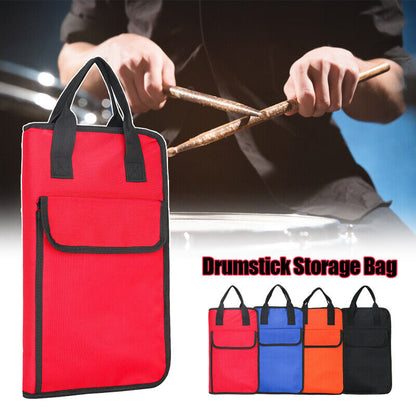 Portable Drum Stick Pouch Bag Drumstick Storage Case Percussion Instrument Parts