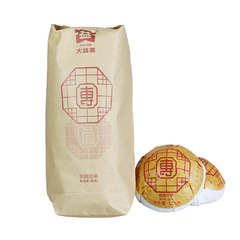 500g Raw TAETEA Reunion Tuocha 1901 MengHai Dayi Puer Ancient Tree Puerh Tea