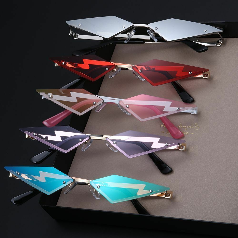 Sunglasses Diamond Shape Retro Sun Glasses UV400 Trendy Narrow Frame Streetwear