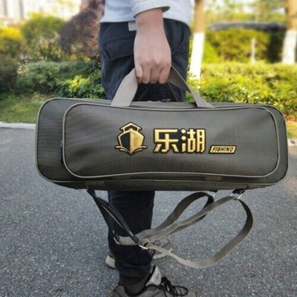 Portable 2/3 Layer Men's Fishing Bag Fish Rod Oxford Fishing Pole Tools Outdoor