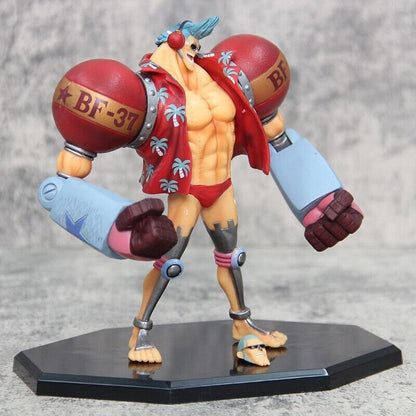 Anime One Piece Franky Frankie PVC Action Figure Model Toy Statue GK CUTTY·FLAMn