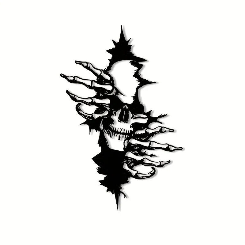 Scary Skeleton Art Wall Decor Metal Wall Decor Halloween Decor