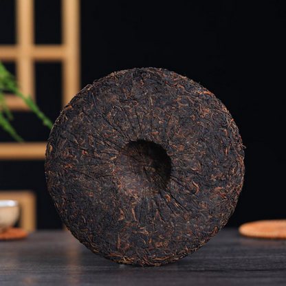 357g Yunnan Ripe Pu-erh Tea Cake Bada Mountain Puerh Cooked Tea Pu'er Black Tea