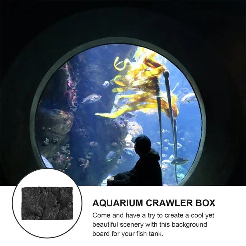 Terrarium Decorations Cling Reptile Box Backdrop Fish Tank Reptisoil Boards 2Pcs