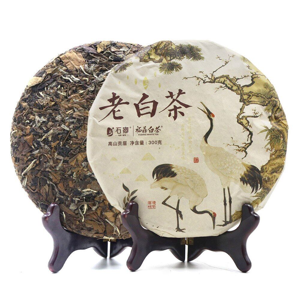 300g 2017 ShuangHe Old Bai Cha FuJian White Tea Cake