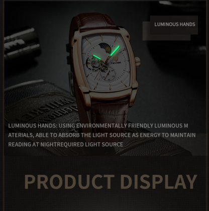 Swiss brand Tevise fashionable men's fully automatic mechanical wrist watch 802b