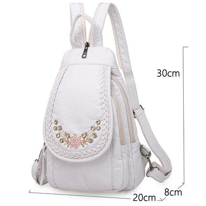 High Quality Backpack Women New Leather Backpack School Bag for Teenage Girls