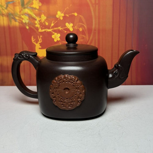 Vintage Chinese Yixing Purple Clay Teapot Zisha Ceremony Fashion Gift Teaware