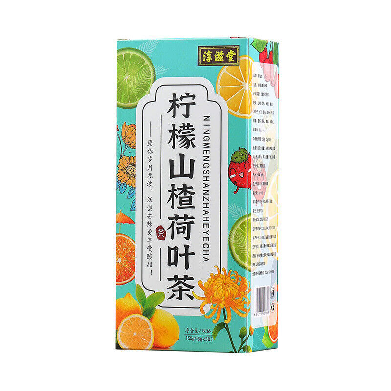 淳滋堂柠檬山楂荷叶茶 十六味非肥茶非冬瓜荷叶茶 Chunzitang Lemon Hawthorn Lotus Leaf Tea 150g（5g*30）