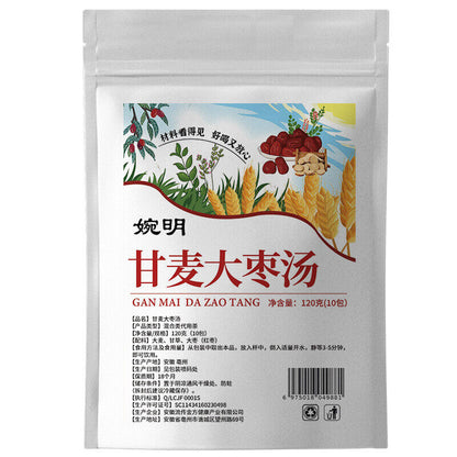 婉明Ganmai Jujube Soup Tea Licorice Jujube Tea Barley Red Date Tea Health Tea