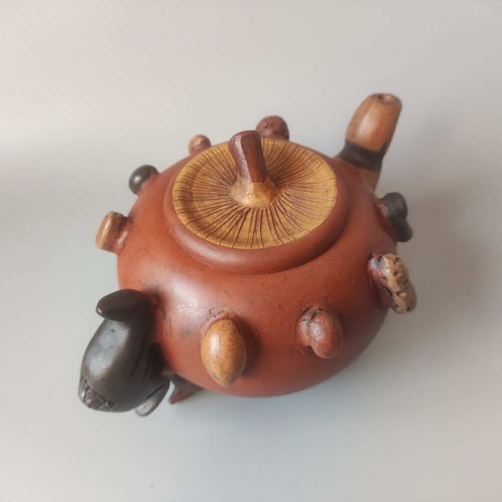 Vintage Chinese Yixing Purple Clay Teapot Zisha Ceremony Collectible Rare Large