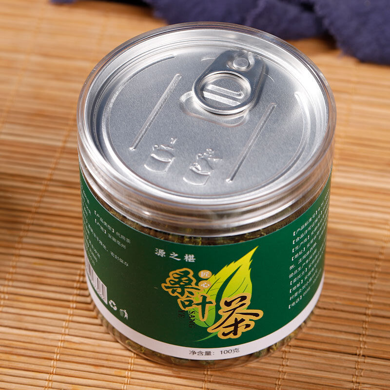 Mulberry leaf tea 桑椹子叶花草茶霜打桑叶非炒制玉米须桑叶茶干桑叶养生茶 100g*2罐