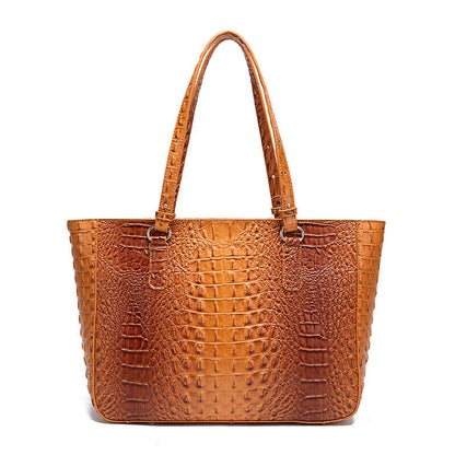 Patent Leather Women's Crocodile Handle Underarm Tote, Shoulder Bag Party Bag
