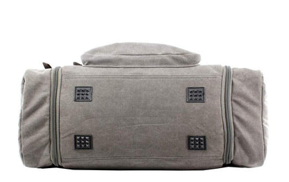 Jiao Miao Oversized Handbag Canvas Travel Tote One Size (Hardcode), Gery