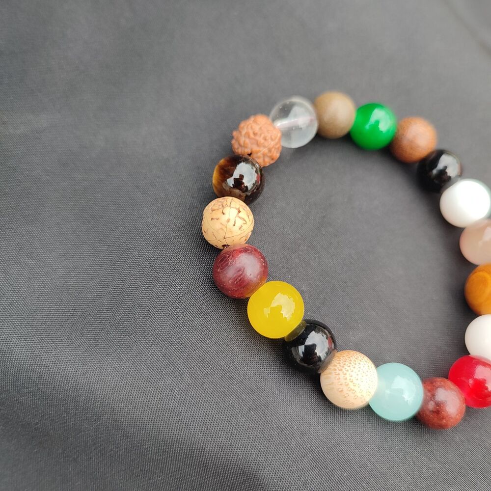 Bodhi Mala Monk Tibetan Rosary Buddha Amitabha Praying Multiple Colors Bracelet