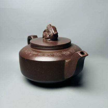Chinese Yixing Purple Clay Teapot Tea Set Pot Zisha Ceramic Cute Decor Figurine