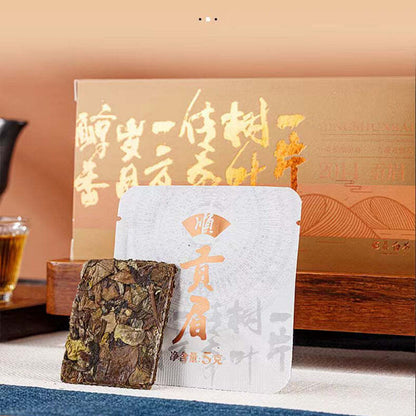 100g Premium Fuding White Tea Gongmei White Tea Brick Portable Gift Tea Package