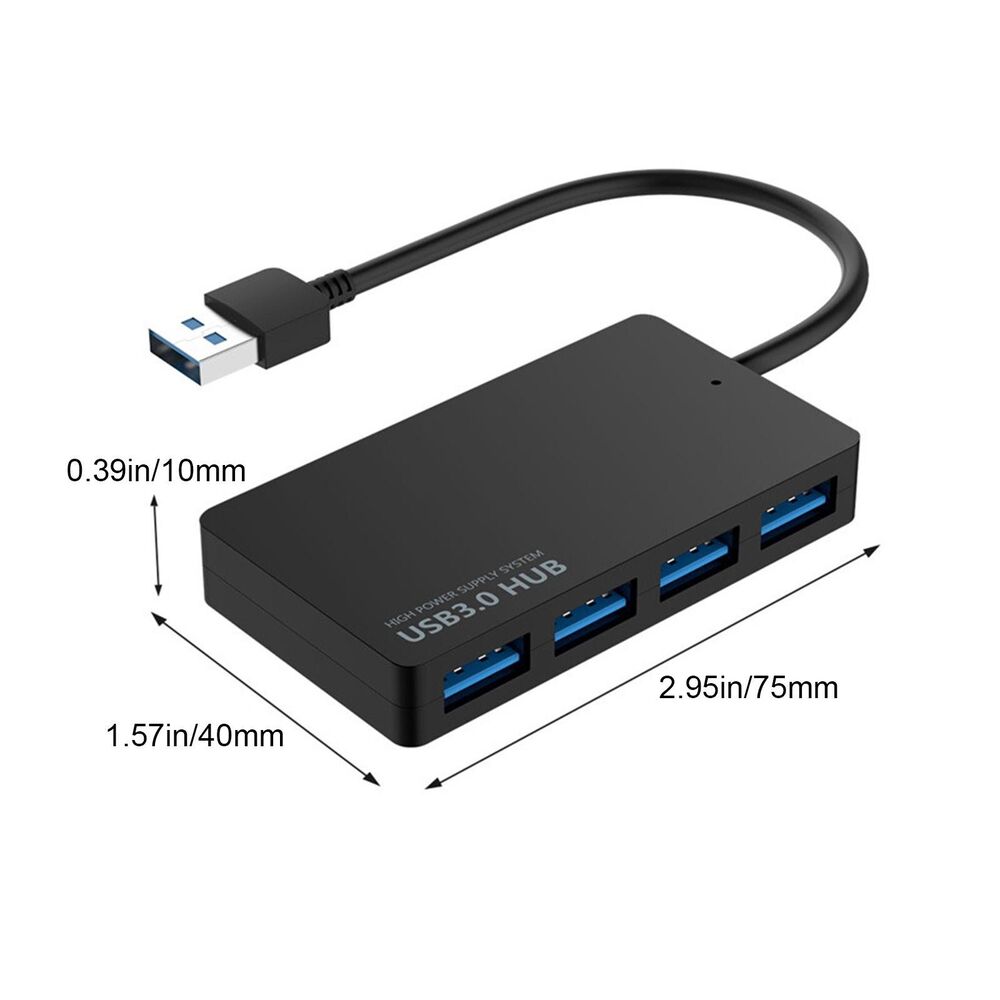 High Speed USB 3.0 HUB Multi USB Splitter 4Ports Expander Multiple For Laptop PC
