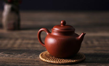 150cc chinese Yixing Handmade Zisha teapot Zhuni QiuShui Gongfu Hu Tea Pot