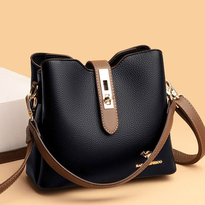 Large Shoulder Bag Synthetic Leather Messenger Bags Fashion Tote Luxury Handbag