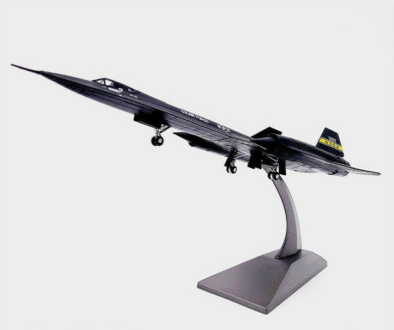 New 1:144 Scale USAF SR71 Blackbird Reconnaissance Aircraft Diecast Metal Model